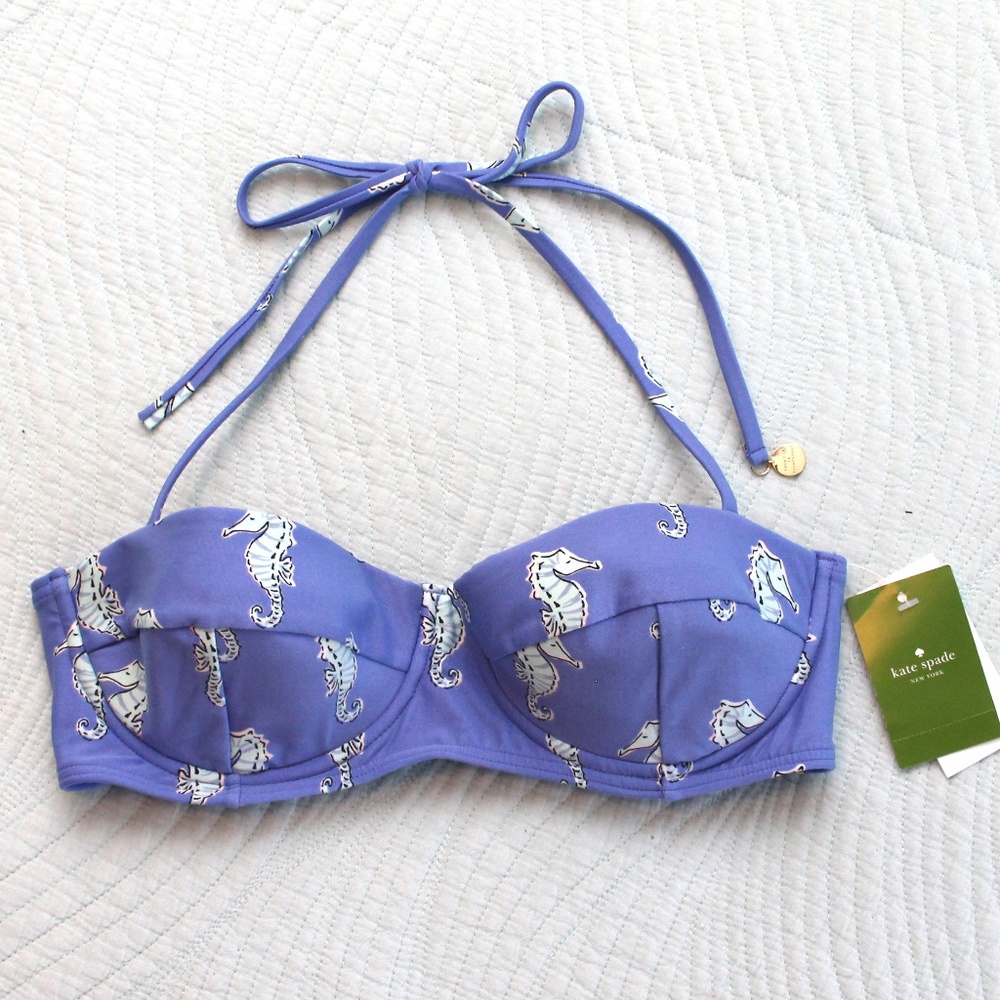 NWT Kate Spade Underwire Halter in Champagne Reef
